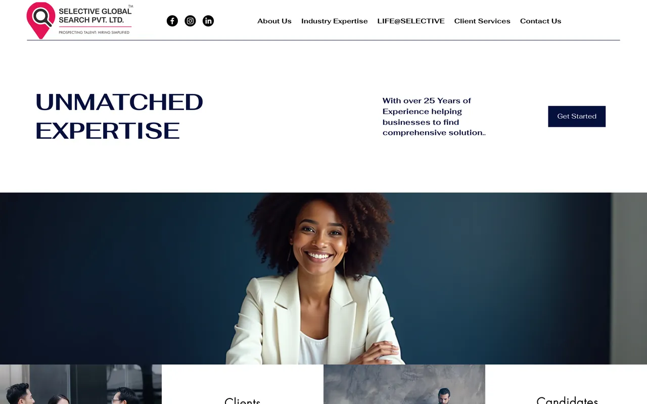 Selective Global Search website
